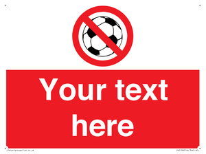 Custom No Ball Games Sign